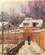 Alfred Sisley Garten im Louveciennes im Schnee USA oil painting artist